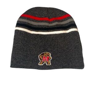 Maryland College Gray and Red Beanie